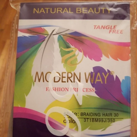 30" ombre braiding hair 99J - Picture 2 of 5